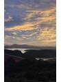 アイリー 梅田(AILY)&nbsp;旅行に行った時の宿泊先から撮った夕方の景色！最高でした＾＾