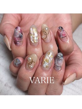 ヴァリエ(VARIE)/大理石&シェルネイル