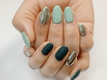 トヨネイル(TOYO NAIL)/グリーン×ミラー☆