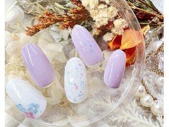 ジュアール(JuAR)/紫陽花ネイル