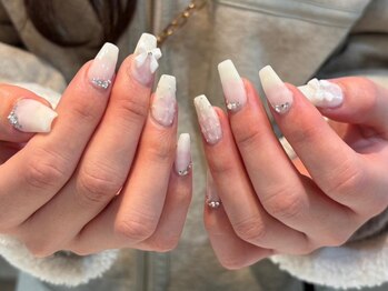 シェリーラメール 原宿店(cherie la mer)/ホワイトカラーネイル
