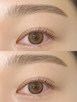 アテ 国分寺店(Ate)の写真/【WAXスタイリング＋眉カラー¥7500】SETでワンランク上の美眉♪濃い眉毛を薄くしてナチュラル可愛い印象に