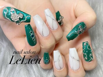 ルリアン(LeLien)/大理石ネイル