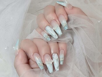 Eli Nails 新宿【エリネイルズ】《長さだし専門店/つけ放題/持ち込み/スカルプ》/チェック、グラデーション