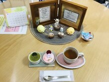 施術後は季節のお茶やデザートでお寛ぎ下さい♪【整体+矯正】