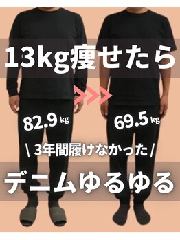 整骨院 壱/3カ月ダイエット(40代男性)