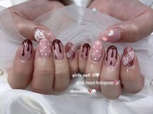 バレンタインネイル