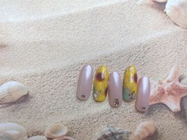 ひまわりネイル