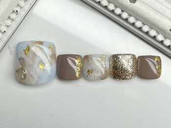 ネイリッシュサロン エー(Nailish Salon A)/ニュアンスフットネイル