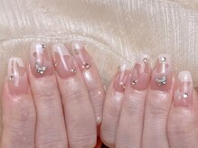 シーアンドビーネイル(C&B Nail)/蝶々♪カラーグラデーション