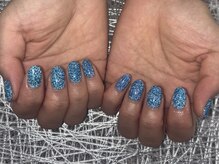 ディーネイル 池袋(D-nail)/〇ブルーフラッシュネイル