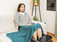 ねこちぐら/全メニューに足湯つけられます