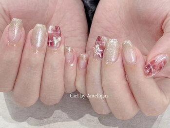 シエル バイ アンテリジャン(Ciel By Antellijan)/ガーリー大人ネイル