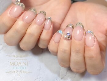 モアニ ヒロオ 渋谷店(MOANI Hiroo)/ガラスフレンチにビジュー相性◎