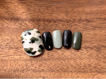 カラ ネイル 中津店(calla nail)/個性派迷彩ネイル