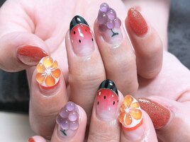 フルーツ盛り合わせネイル/川口