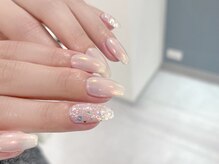 ネイルマジック 仙台一番町店(NAIL MAJIC)/ヌーディーミラーネイル