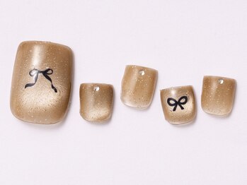 アイ ネイルズ 天神店(I nails)/リボンネイル ¥8000