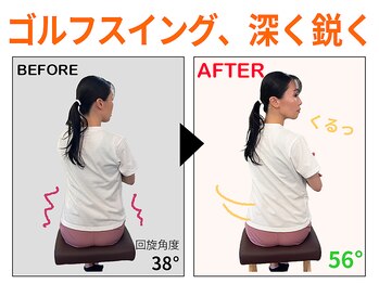 ストレチックス 東十条店/【実例：回旋】施術前後の変化