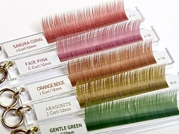 ミニョンアイラッシュデザインサロン 金剛店/フラットマットラッシュカラー♪