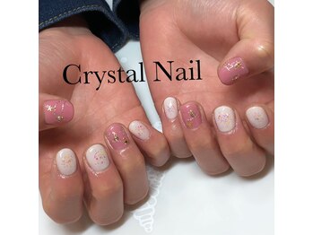 クリスタルネイル ボンベルタ橘店(CRYSTAL NAIL)/ワンカラー×ホログラム
