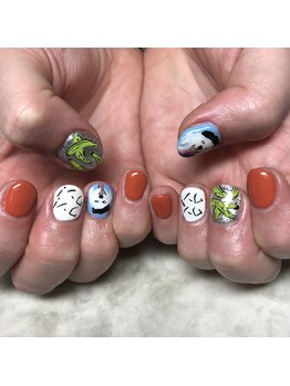 サニーサイドアップ ネイル(Sunny SideUp nail)/愛犬 Nail