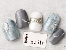 ブルーグレーネイル