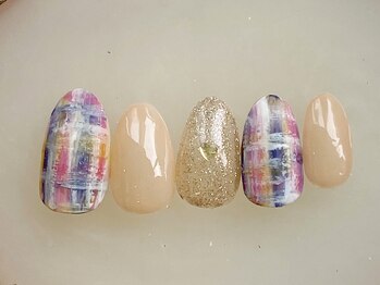 ネイルサロン フローリア(nail salon Florir)/チェック×マットコート