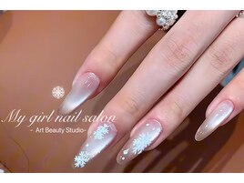 雪クリスマス定額デザイン