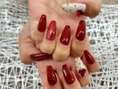 〇ドット・ハート可愛いネイル
