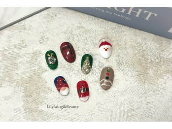 リリーズドッグアンドビューティー(Lily's Dog&Beauty)/クリスマスネイル