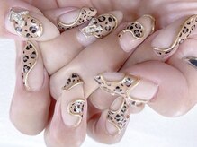 マハロクーレイ(Mahalo Ku’u Lei)/【ブランド×ヒョウ柄ネイル】