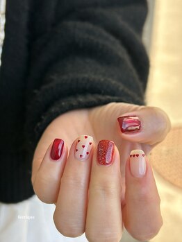 フェリークネイル(feerique nail)/バレンタインネイル/圓山