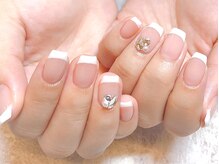 ネイルマジック 仙台一番町店(NAIL MAJIC)/スクエアカット×フレンチネイル