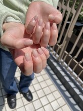 Mネイルアンドカフェ シェレステ/下にミラー仕込んでます♪