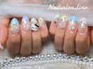 パステルカラーフレンチネイル
