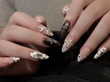 ネイルズバー 新宿店(Nails Bar)/レオパードクロスネイル