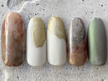 フリークネイル(FREAK Nail)/水彩ニュアンスブラウン ¥10000