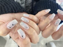 ネイルキュート アンド クールラッシュ 亀有店(nailcute & CoolLash)/淡めチークネイル