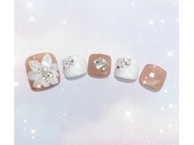 ラヴィネイル 京都駅前店 クレア(La Vie Nail claire)/2025春フットネイル