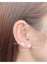 クリーム(Nail Atelier CREAM)/耳つぼジュエリー☆10粒