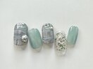 ニュアンスチェックネイル