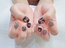 クロム×クロス個性派ネイル