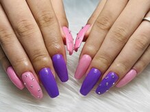 マハロ(MAHALO)/長さ出しシンプルネイル