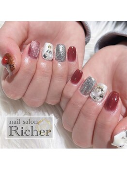 エスフィーネイルサロン リシェル(Esfy nailsalon Richer)/ジェルXmasデザイン
