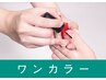 【ワンカラー】（オフ無）足爪フットケア＋カラー10本　100分¥16500→¥14500