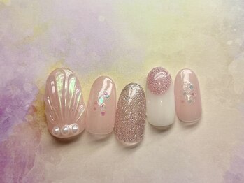 アルク バイ ネオリーブ 荻窪店(arc by neolive)/定額/ピンクマーメイドネイル