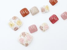 ネイルサロン クイール 小山店(NAIL SALON QUILL)/ぷっくりお花ネイル