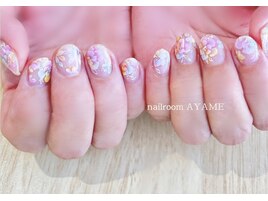 レインボーフラワーアート