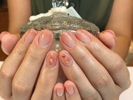 夏ネイル/シェルネイル